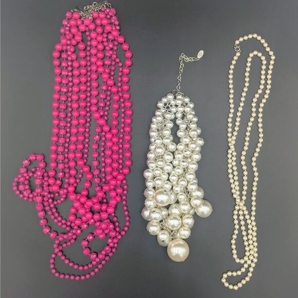 Pearls & Pink Color Pop Curated Jewelry Collection — 11 Pieces lot - Picture 5 of 7